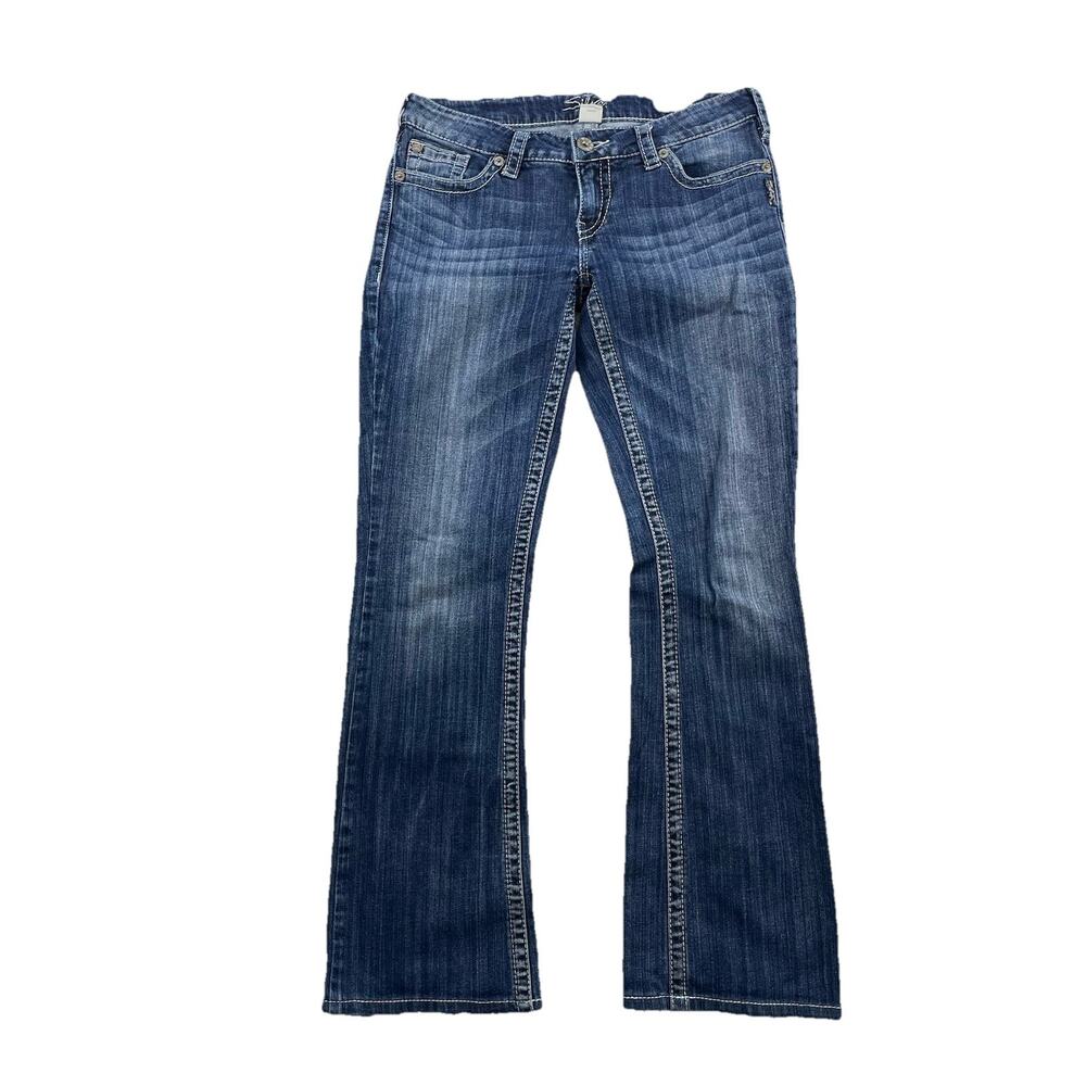 Silver Jeans Aiko Women Jeans Size 30 x 30" Inseam Blue Denim Medium Wash 10-20 - Picture 2 of 9